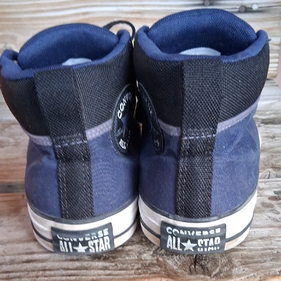 Converse Navy and Black High-Top Sneakers - Picture 11 of 16